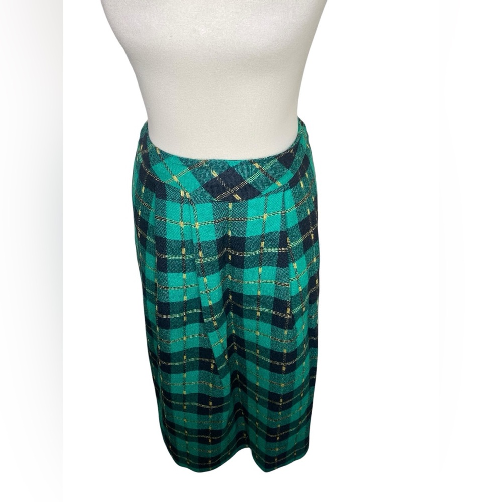 Vintage 60s Plaid Skirt with pockets